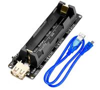 AZDelivery 18650 Lithium Li-ion Battery Expansion Shield 5V - 3V Micro USB Module 600mA 3V/1A 5V/3A for ESP32 ESP8266 compatible with Arduino (Pack of 5) Including E-Book!