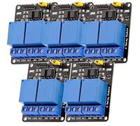 AZDelivery 2 Channel Relay Module DC 5V with Optocoupler Low-Level Trigger Relay Shield Board Compatible with Arduino and Raspberry Pi Including E-Book! (Pack of 5)