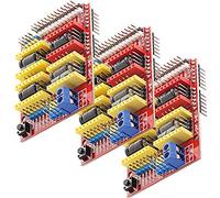 AZDelivery 3 x CNC Shield V3 Development Board for A4988 Stepper Motor Driver compatible with Arduino, 3D Printer including E-Book!