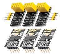 AZDelivery 3 x ESP8266-01S Serial Wireless WLAN WiFi Transceiver Module with ESP-01 Breakout Breadboard Adapter compatible with Arduino Including E-Book!