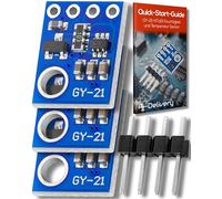 AZDelivery 3 x GY-21 HTU21 Humidity and Temperature Sensor Module SHT21 with I2C Interface compatible with Arduino and Raspberry Pi including E-Book!