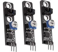AZDelivery 3 x KY-033 Line Follower TCRT5000 Line Tracking Sensor Module compatible with Arduino Including E-Book!