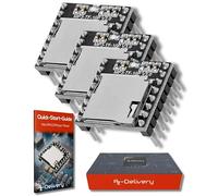 AZDelivery 3 x Mini MP3 Player Module Audio Voice Board Shield compatible with Arduino Including E-Book!