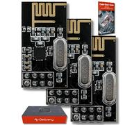 AZDelivery 3 x NRF24L01 + 2.4GHz Wireless RF Transceiver Module compatible with Arduino and ESP8266 Including E-Book!