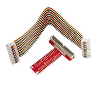 AZDelivery 40 Pins GPIO Breakout Board and Compatible Ribbon Cable Compatible with Raspberry Pi