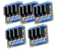 AZDelivery 5 x 4 Channel Relay Module 5V DC Solid State Relay Low Level Trigger Power Switch Relay Board compatible with Arduino and Raspberry P