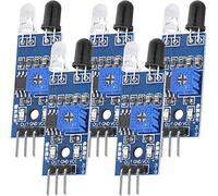AZDelivery 5 x IR Infrared Obstacle Avoidance Sensor Distance Detection Module compatible with Arduino and Raspberry Pi Smart Car Robot Including E-Book!