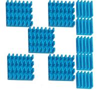 AZDelivery 5 x Passive Blue Heatsink 2 pcs Cooler Set compatible with Raspberry Pi Models A + B including E-Book!
