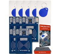 AZDelivery 5 x RFID Kit - MFRC522 Compatibel with RC522 RF IC Card Reader Sensor Module, RFID Chip Key Ring and S50 Card 13.56MHz, Compatible with Arduino and Raspberry Pi including E-Book!