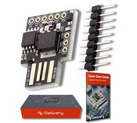 AZDelivery Compatible with ATTiny85 Digispark I2C LED Rev.3 Kickstarter 5V IIC SPI USB Development Board 6 I/O Pins Compatible With Arduino Including E-Book!