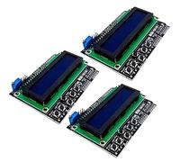AZDelivery Compatible with HD44780 LCD Keypad Shield 16x2 LCD1602 Expansion Board Module Display I2C IIC 5V compatible with Arduino Including E-Book! (Pack of 3)