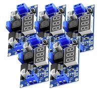 AZDelivery Compatible with LM2596 DC-DC 3 Digit Voltmeter Display 3.3V 24V Step-down Module, with Digital Display, including E-Book! (Pack of 5)
