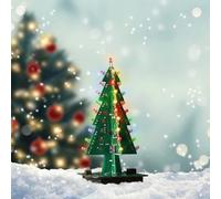 AZDelivery DIY 3D Christmas Tree Electronic Soldering Assemble Kit 7 Colour Flash Circuit LED Including E-Book! (Pack of 3)