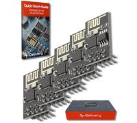 AZDelivery ESP8266 ESP-01S Serial Wireless WLAN WiFi Transceiver Module 1MB Flash 80MHz Compatible with Arduino and Raspberry Pi including E-Book! (Pack of 5)