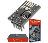 AZDelivery ESP8266 ESP-01S Serial Wireless WLAN WiFi Transceiver Module 1MB Flash 80MHz Compatible with Arduino and Raspberry Pi including E-Book!