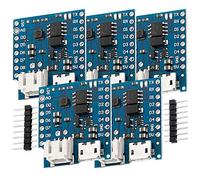 AZDelivery Micro USB Charging Module 1A Lithium Boost Battery Shield 5V for D1 Mini including E-Book! (Pack of 5)