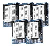 AZDelivery Prototyping Prototype Shield Mini Breadboard 5V 1A 2.54mm SYB-170 compatible with Arduino Including E-Book! (Pack of 5)