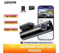 AZDOME M300S 4K Dash Cam, Front And Rear Cam WiFi GPS Night Vision Free 64GB TF