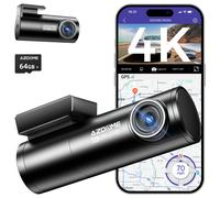 AZDOME M300S Dash Cam Front Rear 4K + 1080P, 5GHz WiFi, GPS, English Voice Control, Super Night Vision, WDR