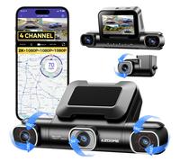 AZDOME M660 4 Channel Dashcam 360 Degree 4K with GPS & Night Vision for Car
