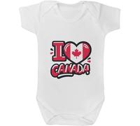Azeeda 0-3 Month 'I Love Canada!' Baby Grow/Bodysuit (GR00146804)