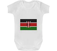 Azeeda 0-3 Month 'Kenya Flag' Baby Grow/Bodysuit (GR00043384)
