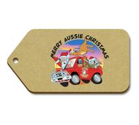 Azeeda 10 x 'Aussie Outback Christmas' MDF Gift Tags - L (TG00164364)