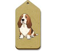 Azeeda 10 x 'Basset Hound Dog' 66mm x 34mm Gift Tags (TG00153312)