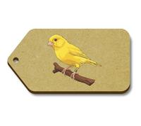 Azeeda 10 x 'Beautiful Yellow Canary' 66mm x 34mm Gift Tags (TG00154249)