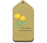 Azeeda 10 x 'Bring Me Flowers' 66mm x 34mm Gift Tags (TG00151110)