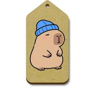 Azeeda 10 x 'Capybara with Beanie' 66mm x 34mm Gift Tags (TG00157326)