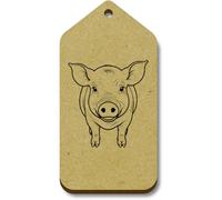 Azeeda 10 x 'Chester White Pig' 66mm x 34mm Gift Tags (TG00153549)