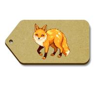 Azeeda 10 x 'Citrine Fox' 66mm x 34mm Gift Tags (TG00155804)