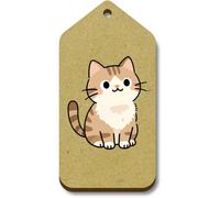 Azeeda 10 x 'European Shorthair Cat' 66mm x 34mm Gift Tags (TG00154071)