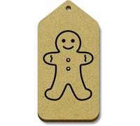 Azeeda 10 x 'Gingerbread Man' 66mm x 34mm Gift Tags (TG00157254)