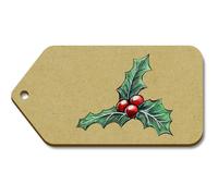 Azeeda 10 x 'Holly Berries' MDF Gift Tags - L (TG00111091)