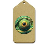 Azeeda 10 x Large 'Chameleon Eye' Wooden Gift Tags (TG00154813)