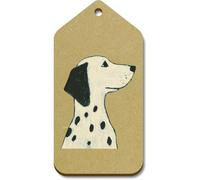 Azeeda 10 x Large 'Dalmatian Dog Portrait Side View' Wooden Gift Tags (TG00159317)