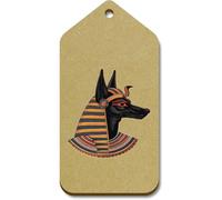 Azeeda 10 x Large 'Egyptian God Anubis' Wooden Gift Tags (TG00158855)