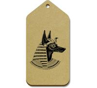 Azeeda 10 x Large 'Egyptian God Anubis' Wooden Gift Tags (TG00158857)