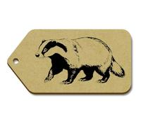 Azeeda 10 x Large 'Honey Badger' Wooden Gift Tags (TG00154294)