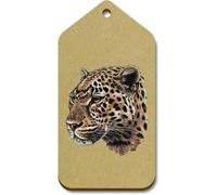 Azeeda 10 x Large 'Leopard Side View' Wooden Gift Tags (TG00131963)