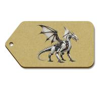 Azeeda 10 x Large 'Mechanical Dragon' Wooden Gift Tags (TG00156270)