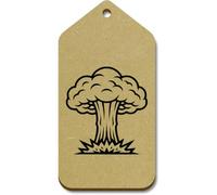 Azeeda 10 x Large 'Mushroom Cloud' Wooden Gift Tags (TG00162174)