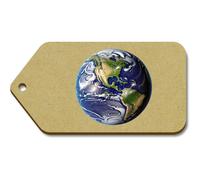 Azeeda 10 x Large 'Planet Earth' Wooden Gift Tags (TG00152957)