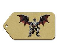 Azeeda 10 x Large 'Robot Dragon' Wooden Gift Tags (TG00156268)