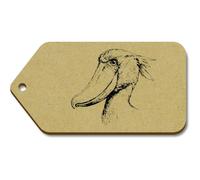 Azeeda 10 x Large 'Shoebill Stork Side View' Wooden Gift Tags (TG00159767)