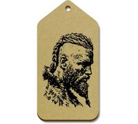 Azeeda 10 x Large 'Viking Portrait Side View' Wooden Gift Tags (TG00154765)