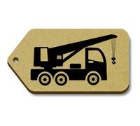 Azeeda 10 x 'Mobile Crane Truck Silhouette' 66mm x 34mm Gift Tags (TG00156567)