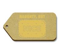Azeeda 10 x 'Naughty But Nice Biscuit' 66mm x 34mm Gift Tags (TG00157092)